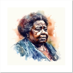 Fannie Lou Hamer Watercolor Portrait for Black History Month Posters and Art